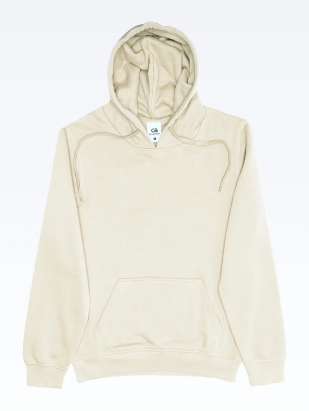 Ivory Hoodie with Drawstring Hood